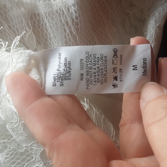 Nwt Mustard Seed Lace Detail Twist Back Blouse Sz M - Picture 5 of 6